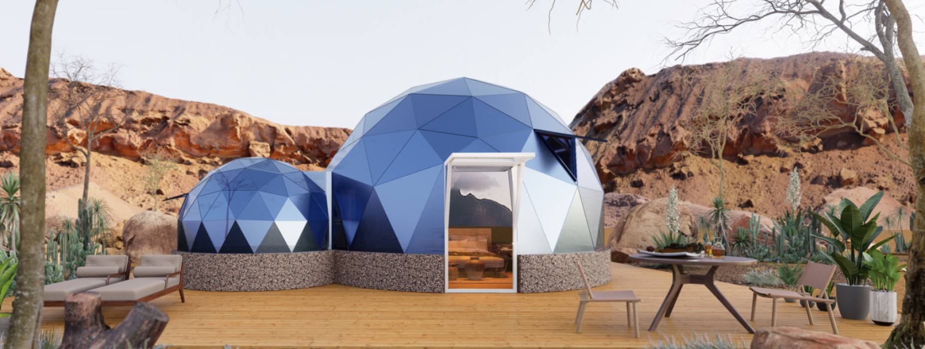 康平县球形智能光伏玻璃星空房